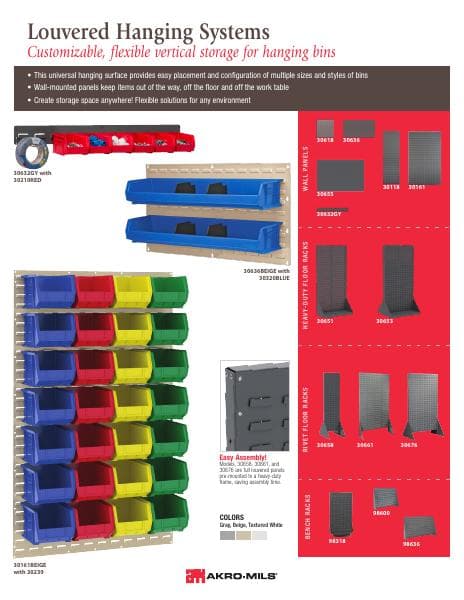 akro-mils-louvered-hanging-system-sell-sheet
