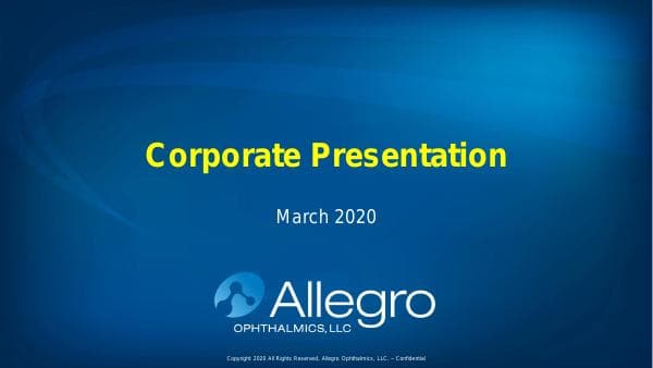 Allegro_CompanyPresentation_3.16.2020