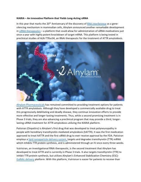 Alnylams-IKARIA-platform