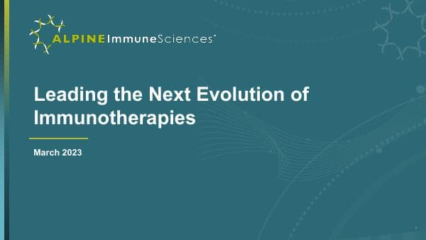Alpine Immune Sciences__2023__20_92020