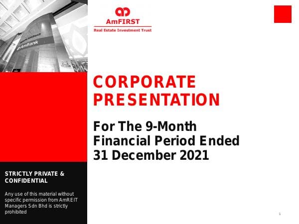 AmFIRST%20REIT%20-%20Corporate%20presentation%203Q%20FY2022