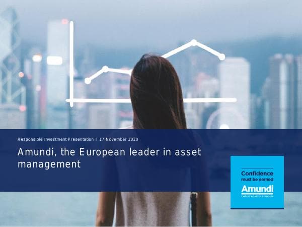Amundi - Responsible Investment Presentation - November 2020