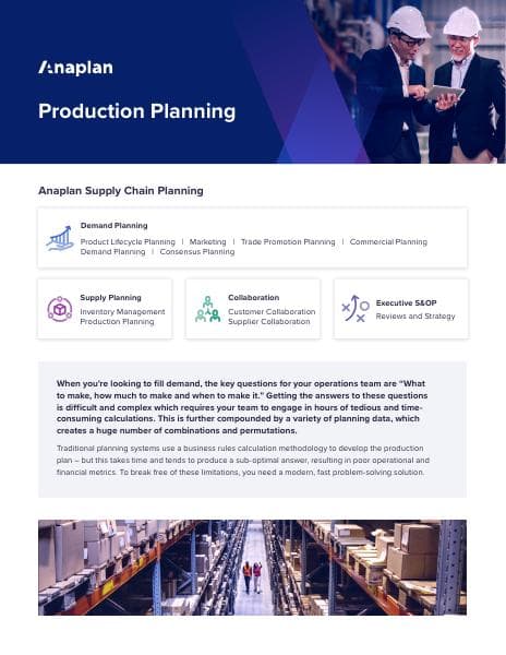 anaplan-production-planning