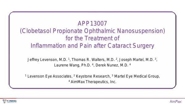 APP13007_Phase-2-study_ARVO-Poster-Virtual-Presentation-Final