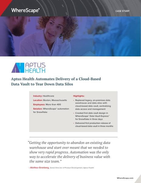 aptus-health-wherescape-automation-for-snowflake-case-study