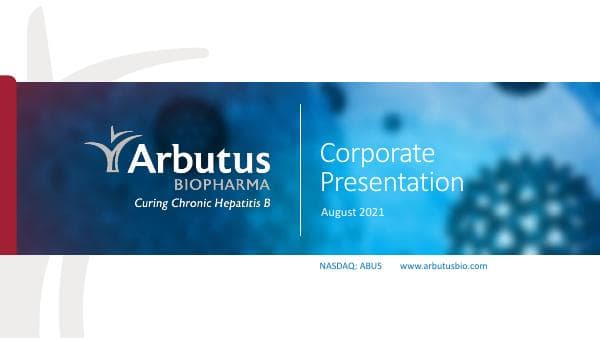 Arbutus BioPharma_August_2021_771_73771