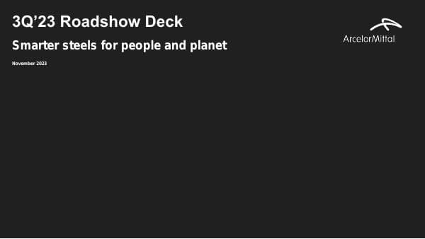 arcelormittal-3q-23-roadshow-deck_nov