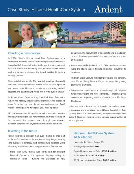 Ardent-case-study--Hillcrest-HealthCare-System