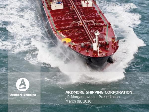 Ardmore+Shipping+Investor+Presentation