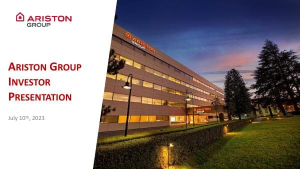 Ariston_Investor_Presentation