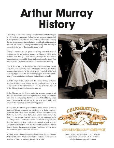 ArthurMurrayHistory