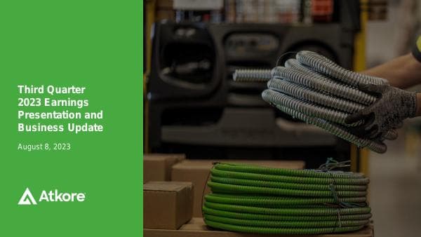 ATKR-3Q23-Earnings-Presentation