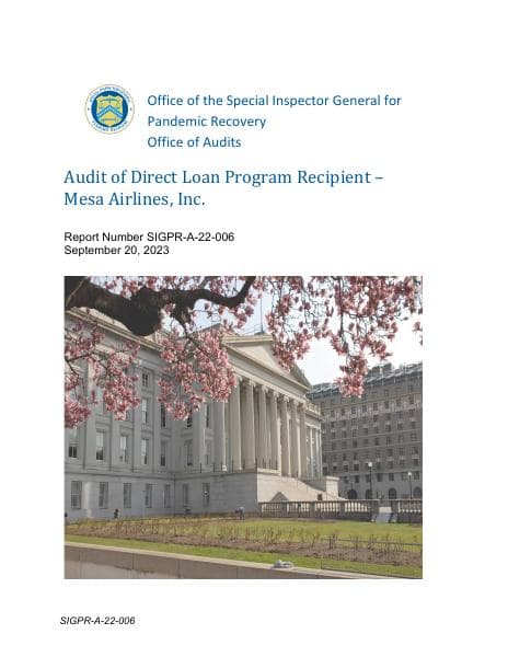 Audit_of_Direct_Loan_Program_Recipient-Mesa_Airlines_Inc