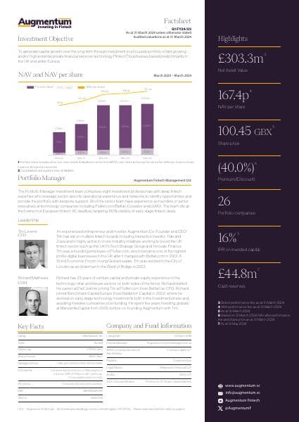 Augmentum-Fintech-plc-Factsheet-Q1-FY24-25