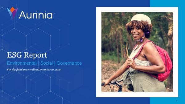 Aurinia_ESG_Report_2023_FINAL
