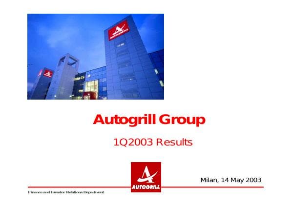 autogrill_group_1q2003_results