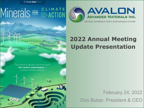 AvalonAdvancedMaterialsInc_CP_02242022