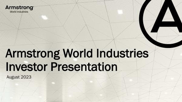 AWI_Investor_Presentation_August_2023