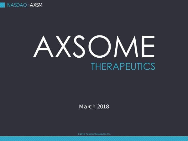 Axsome_Presentation_29_Mar_2018_r2