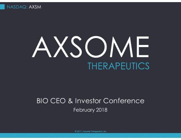 Axsome Therapeutics_February_2018_398_21398