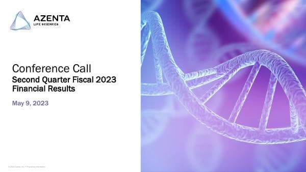 Azenta%20Q2%202023%20Earnings%20Call%20Presentation