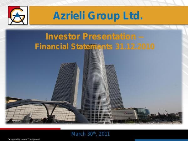 AzrieliGroup%2031_12_2010%20presentation