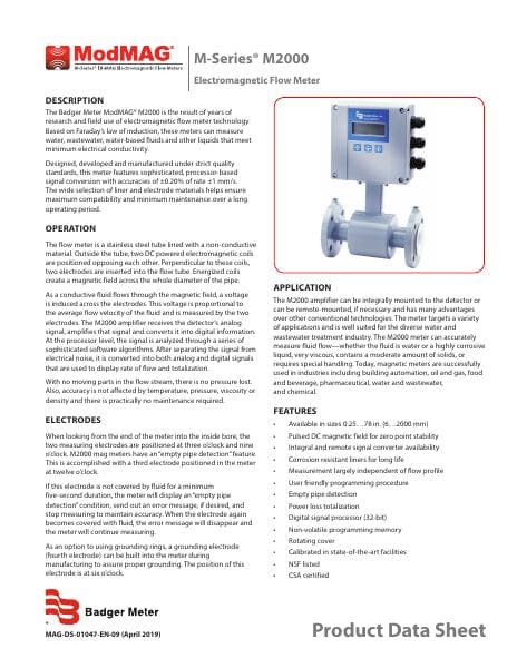 Badger-M2000-Datasheet