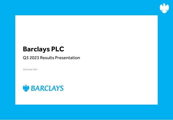 Barclays-Q32023-Results-Presentation