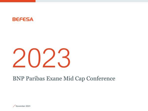 Befesa_Investor_Presentation_BNP_Paribas_Exane_Mid_Cap_Conference_