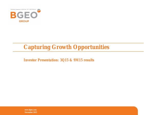 BGEO%20Group%20PLC%203Q15%20Results%20Presentation