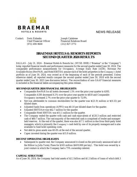 BHR_2024_Q2_Earnings_Release