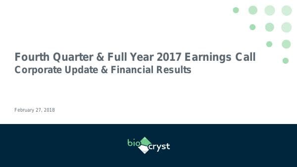 BioCryst Pharmaceuticals_February_2018_796_22796