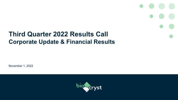 BioCryst Pharmaceuticals_November_2022_318_88318