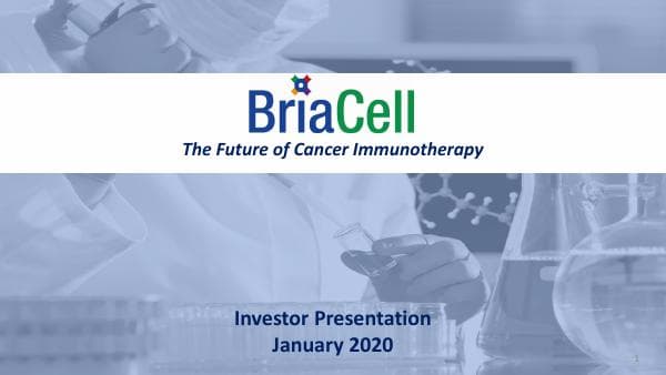 Briacell Therapeutics_January_2020_607_50607