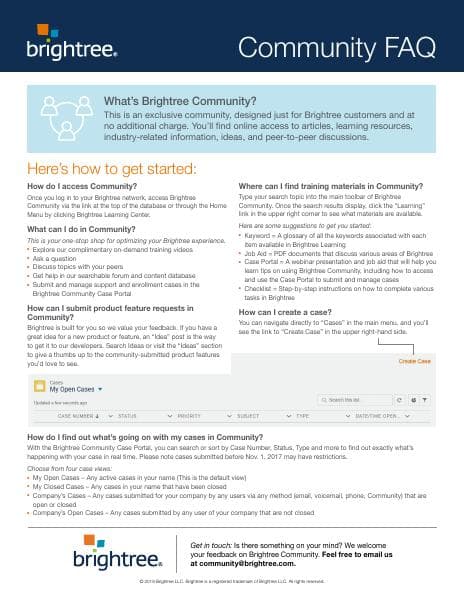 Brightree-community-faqs