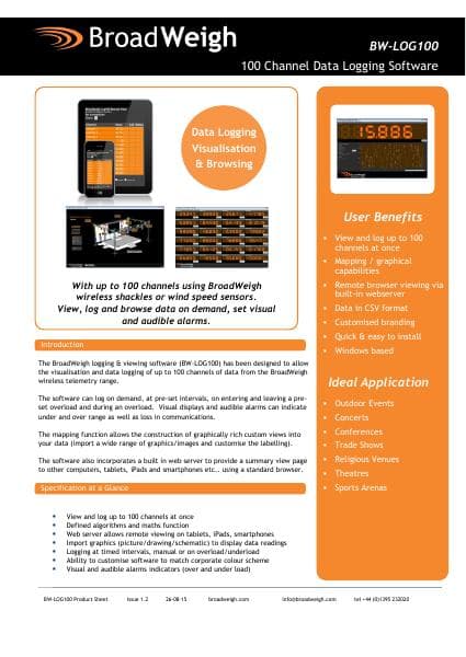 BW-LOG100-Product-Sheet