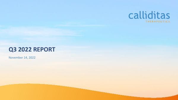 calliditas-q3-2022-presentation
