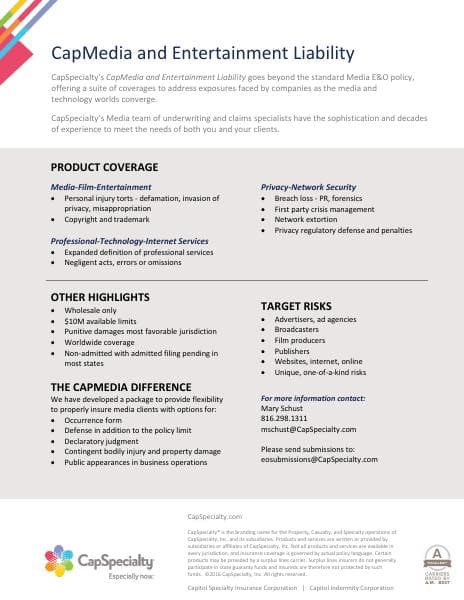 CapSpecialty_CapMedia_Sell_Sheet