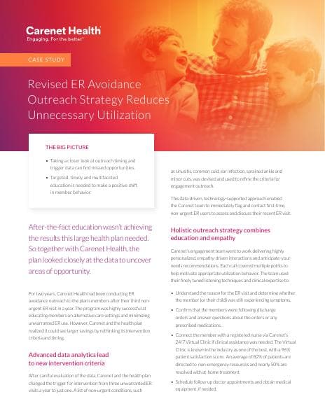 Carenet-Health-Strategic-Engagement-Solution_ER-Avoidance