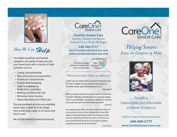 CareOneBrochure