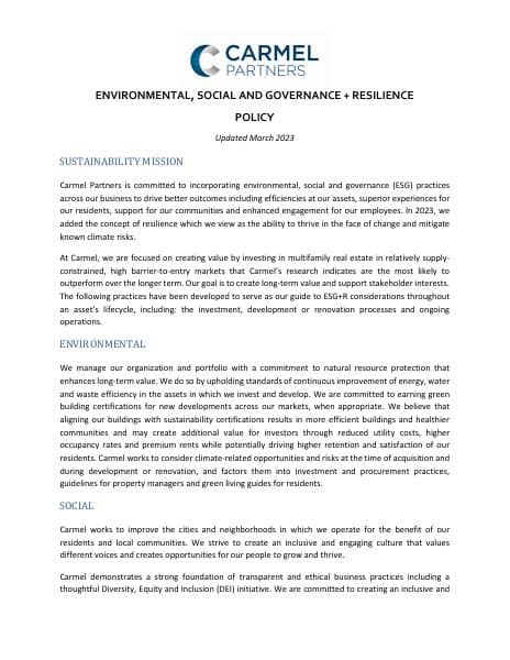 Carmel-ESG-and-R-Policy-2023