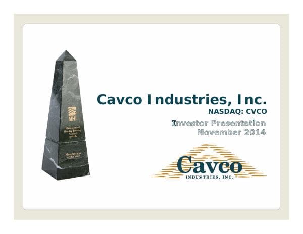 cavco_investor_presentation_november_2014