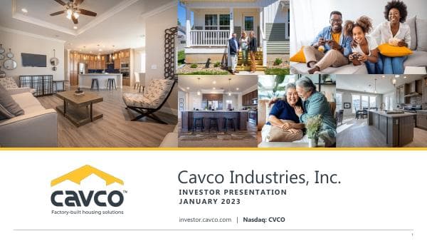 Cavco_Investor%20Presentation%20January_2023