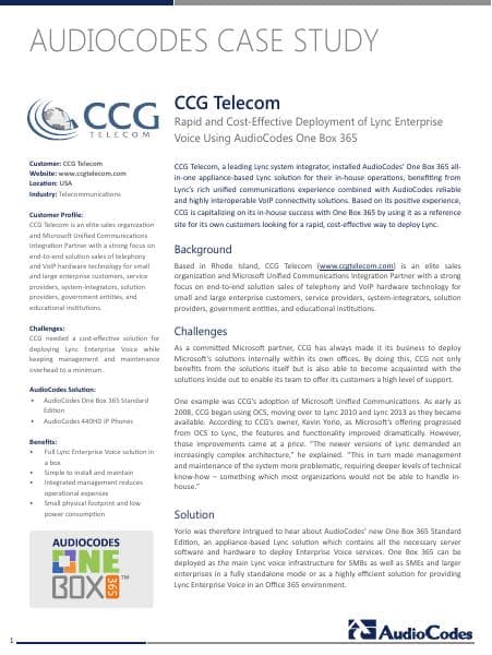 CCG-Telecom-Case-Study
