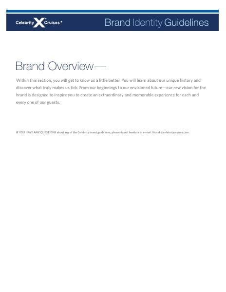 CelebrityCruises_BrandInteractiveGuidelines_BrandOverview