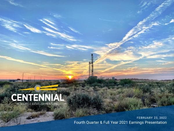 Centennial Resource Development_February_2022_829_79829