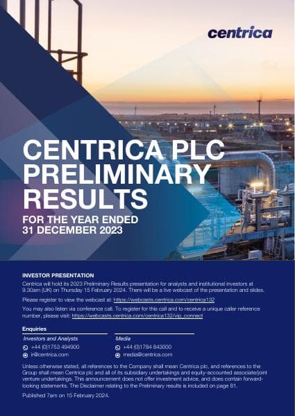 centrica-2023-preliminary-results-announcement