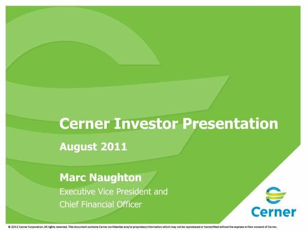 CERN_Investor_Presentation_8_2011