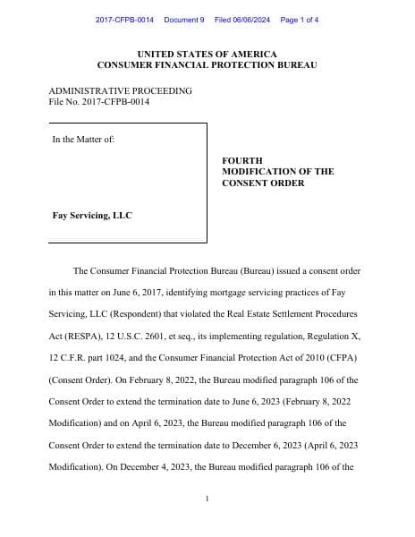 cfpb_fay-servicing-llc-fourth-mod-of-consent-order_2024-06