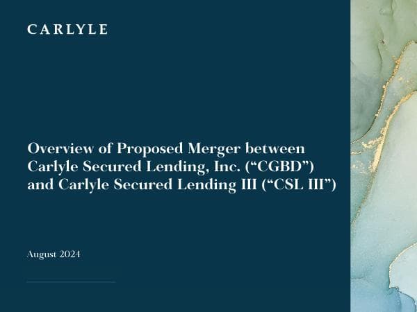 CGBD-and-CSL-III-Merger-Investor-Presentation